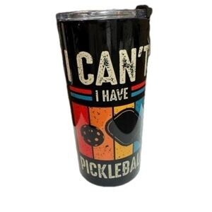 Pickleball metal 16oz tumbler New